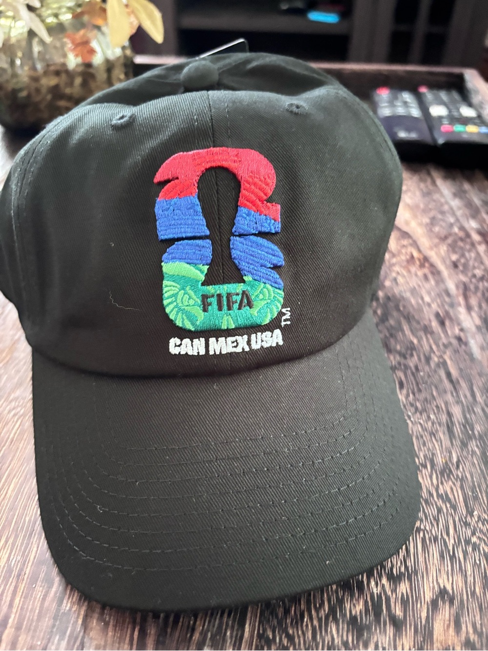 FIFA Black Embroidered World Cup Baseball Cap